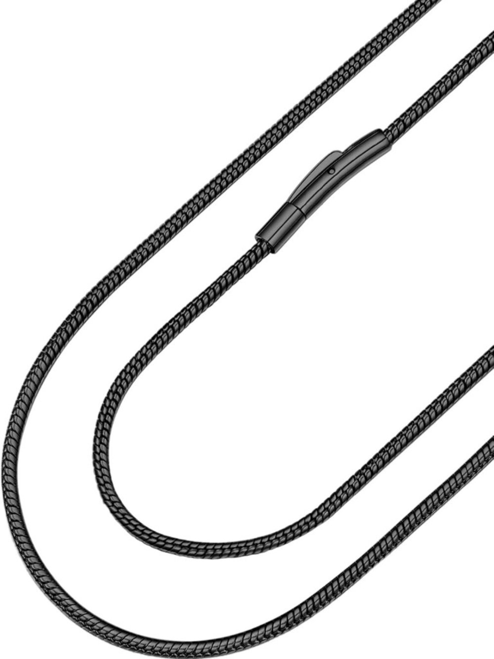 Stylish Stainless Steel Snake Chain Necklace for Men & Women - Durable